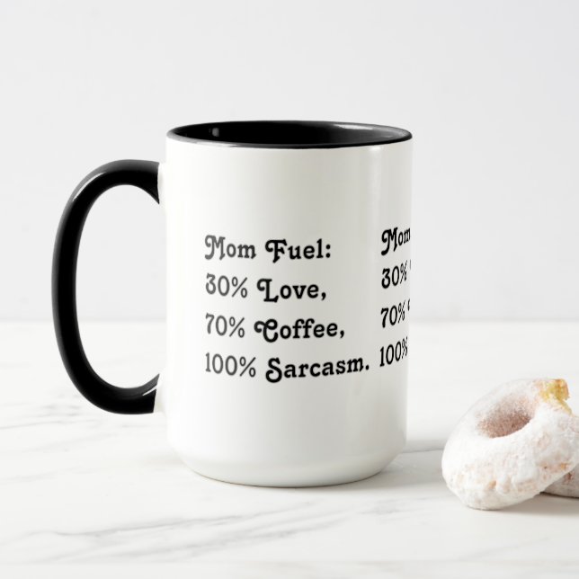 Caneca Mãe Mamãe Engraçada Salgada (Com Donut)