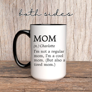 Caneca Mãe Mogs Engraçada Personalizada   Presentes do Di
