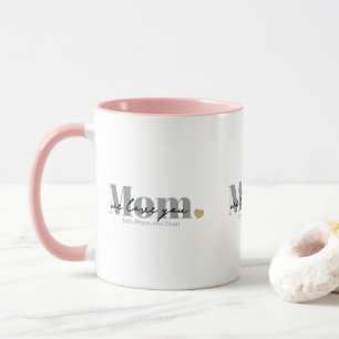 Caneca Mãe Nós Te Amamos Black Script