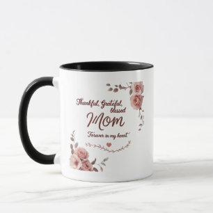 Caneca Mãe - Obrigado, Grata, Abençoada Para sempre em