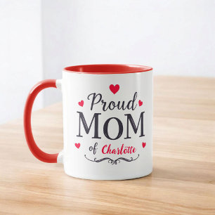 Caneca Mãe Orgulhosa de   Dia de as mães Personalizado Ba