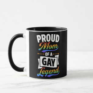 Caneca Mãe Orgulhosa De Um Filho Do Orgulho LGBTQ Engraça