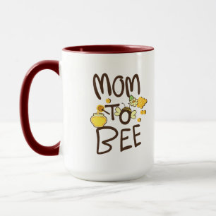 Caneca Mãe para a Abelha com Decoração de Cartoon