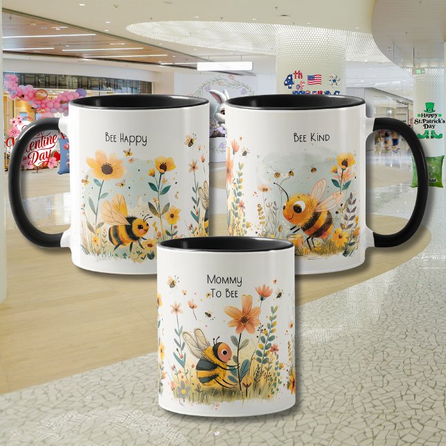 Caneca Mãe para Abelha - Dia das Mães "Jardim do Amor" (Criador carregado)