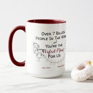 Caneca Mãe Perfeita Para Mim - 2 Meninas