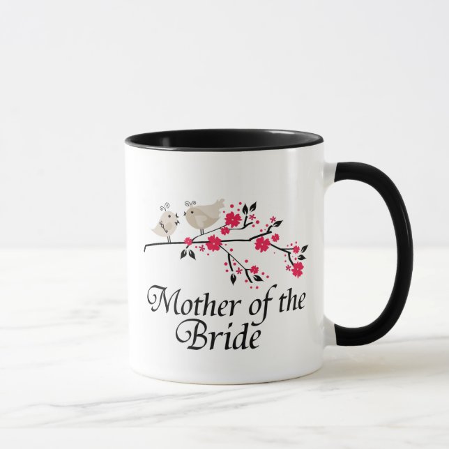 Caneca Mãe personalizada dos pássaros da noiva que (Direita)