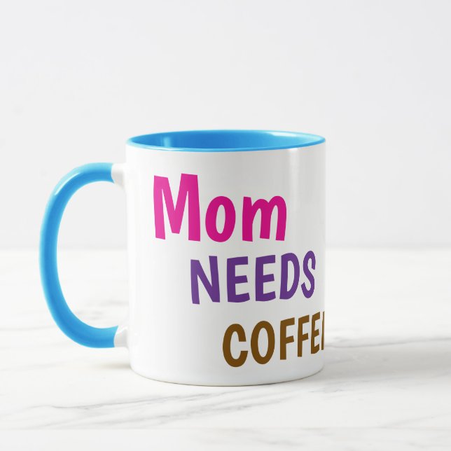 Caneca Mãe Precisa de Café | Presente Fofo e Diver (Esquerda)