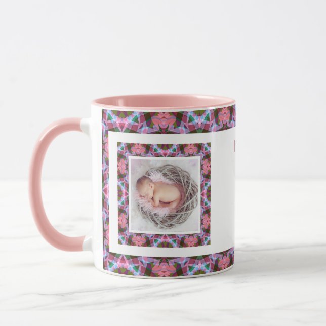 Caneca Mãe rosa da Mãe personalizada - café com chá (Esquerda)