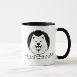 Caneca Mãe Samoyed Personalizada Estabelecida Pop Art Sam