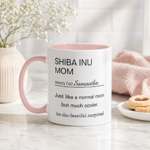 Caneca Mãe Shiba Inu Personalizada