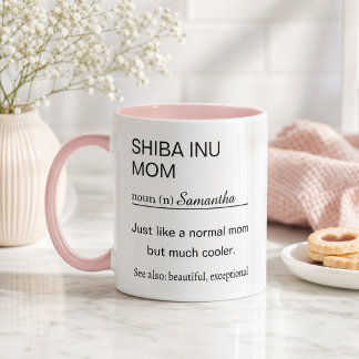 Caneca Mãe Shiba Inu Personalizada