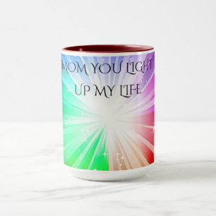 CANECA "MÃE, VOCÊ LEVANTA MINHA VIDA" CAFÉ OU TEA MUG.