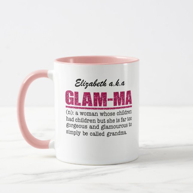Caneca Mães De Glama Cinza Quente (Esquerda)