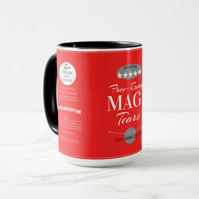 Caneca MAGA Tears Copo de Café (Free Range Premium) (Frente Esquerda)