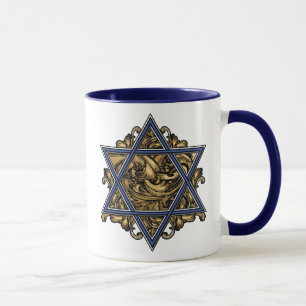 Caneca Magen David Dourado