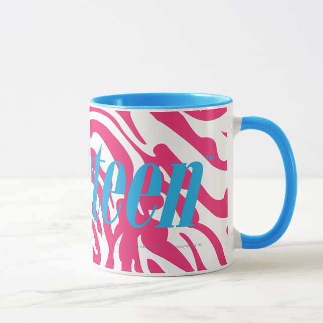 Caneca Magenta da zebra (Direita)
