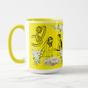 Caneca Magia do voto interminável amarelo