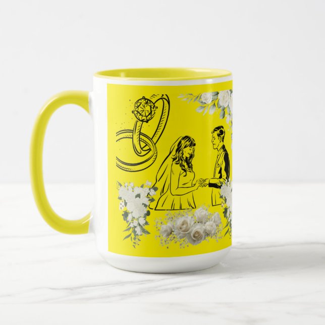 Caneca Magia do voto interminável amarelo (Esquerda)