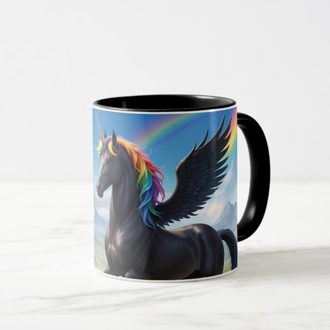Caneca Magic Friesenpferd Alicorn Tasse (Frente Esquerda)