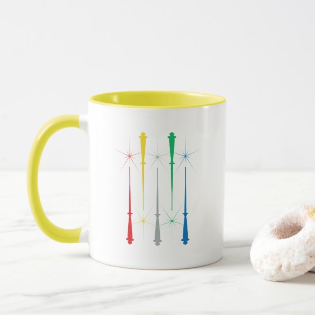 Caneca Magic Wands Mug 11oz. Amarelo (Com Donut)