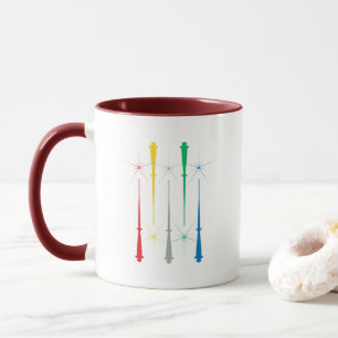 Caneca Magic Wands Mug 11oz. Vermelho escuro