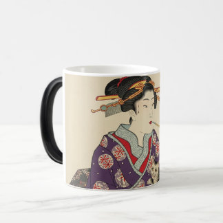 Caneca Mágica マグカップ:Youtubeで人気急上昇中。毒舌浮世絵芸者・花と猫の玉のマグカップ