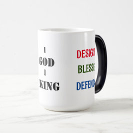 Caneca Mágica " 1 DEUS 1 DEUS I DEUS ME CONCEBEU" Latte Mug