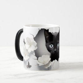 Caneca Mágica 3D Black cat
