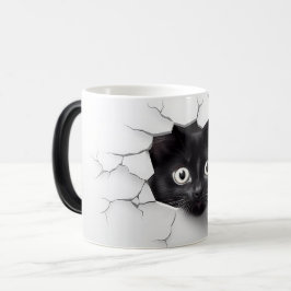 Caneca Mágica 3D Black cat