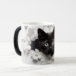 Caneca Mágica 3D Black cat