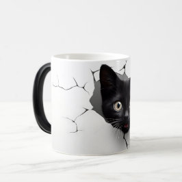 Caneca Mágica 3D Black cat