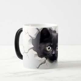 Caneca Mágica 3D Black cat