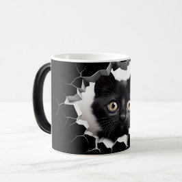 Caneca Mágica 3D Black cat