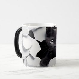 Caneca Mágica 3D Black cat