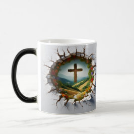 Caneca Mágica 3D Christian Cross