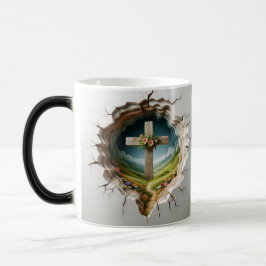 Caneca Mágica 3D Christian Cross