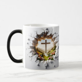 Caneca Mágica 3D Christian Cross