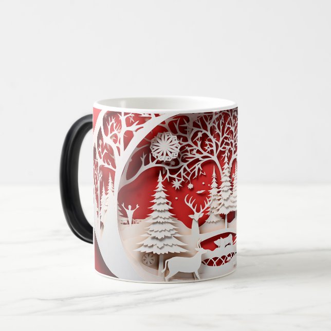 Caneca Mágica 3D-Christmas (Frente Esquerda)