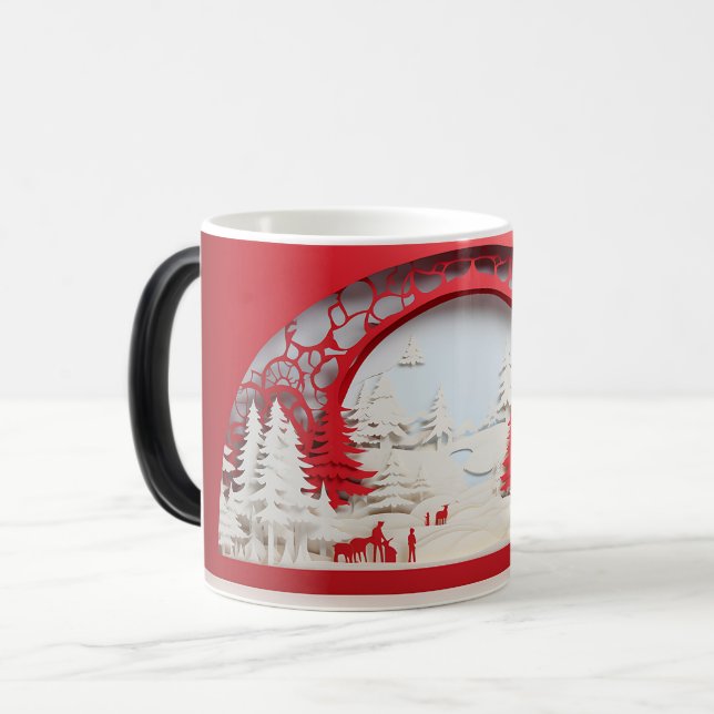 Caneca Mágica 3D-Christmas (Frente Esquerda)