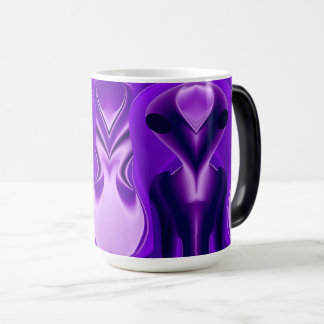 Caneca Mágica 3D Sonhos Roxos Arco-Íris, Alienígena