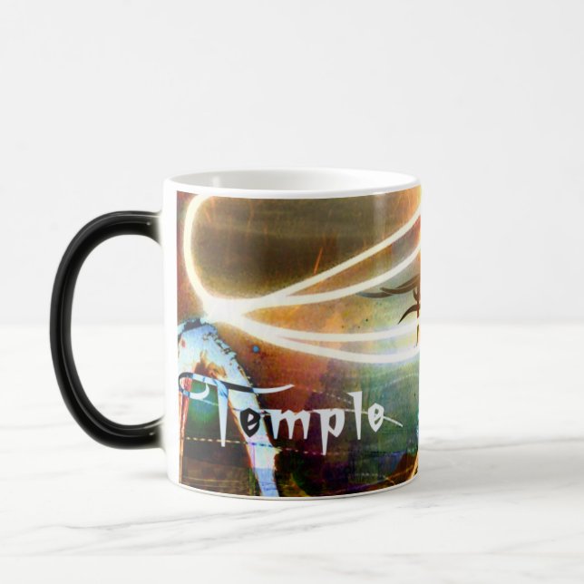 Caneca Mágica 5o Preto do fogo Mug2 da dimensão/Morphing (Esquerda)