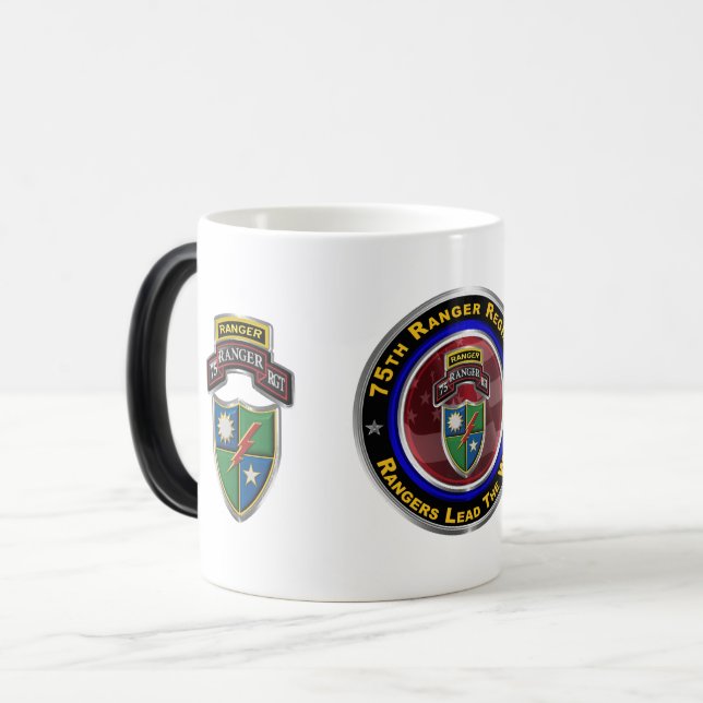 Caneca Mágica 75º Regimento Ranger (Frente Esquerda)