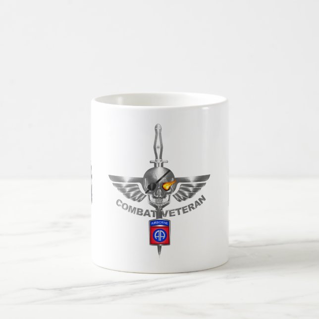 Caneca Mágica 82.ª Divisão de Voo Aéreo Combat Veteran Awincríve (Centro)