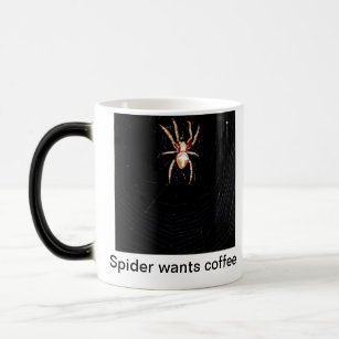 Caneca Mágica A aranha quer o café