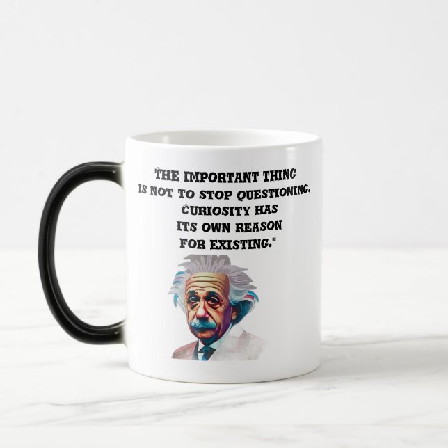 Caneca Mágica A Curiosa Mata EinsteinCitaMug (Esquerda)