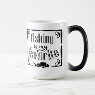 Caneca Mágica A pesca é minha citação favorita 