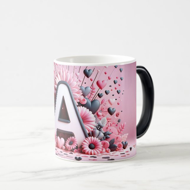 Caneca Mágica A Valentine Alphabet 3D (Frente Esquerda)
