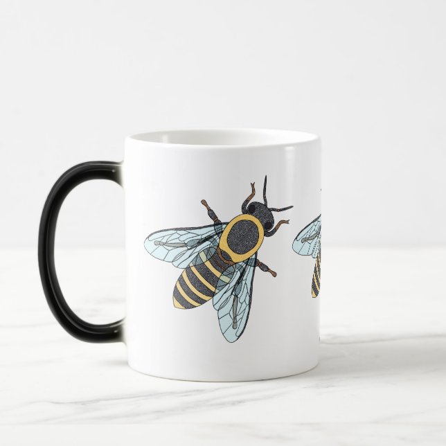 Caneca Mágica Abelhas de mel (11oz) - Mug Morphing (Esquerda)