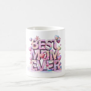 Caneca Mágica *~* Abraços Adorados Dia da Mãe Corações Flores 3-