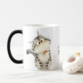 Caneca Mágica Absolutamente Adorável Mug De Café De Gato